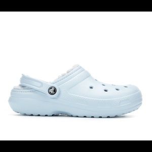 🆕🐊Crocs Classic Lined Clogs, Light Blue, Size W 9